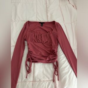 Long sleeve crop top